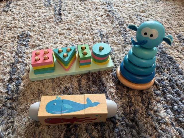 Wooden Puzzle & Stacking Set