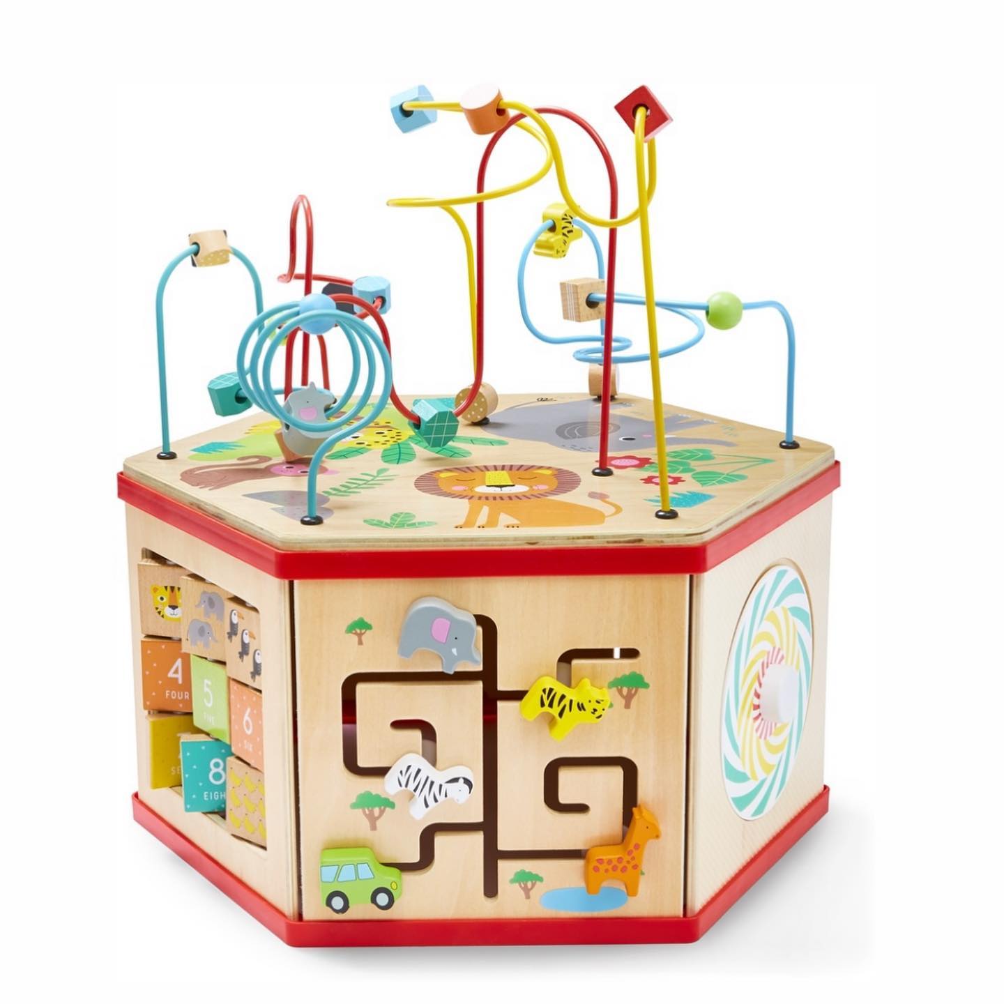 Wooden activity station