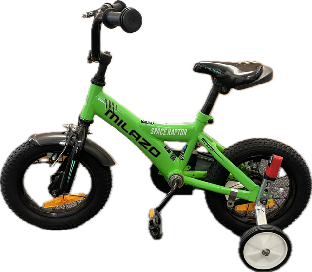 Milazo bike with training wheels