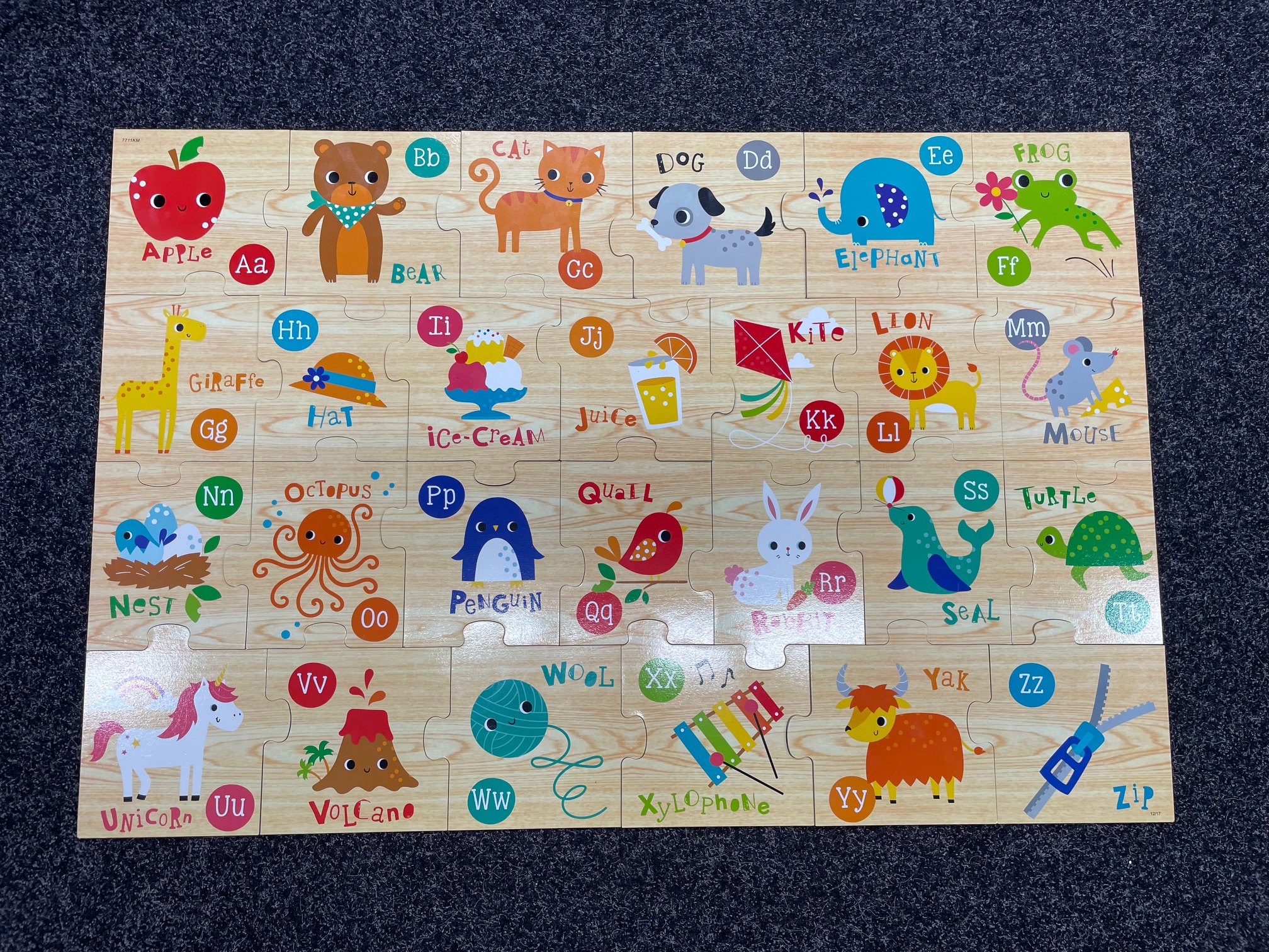 Wooden Alphabet Floor Puzzle
