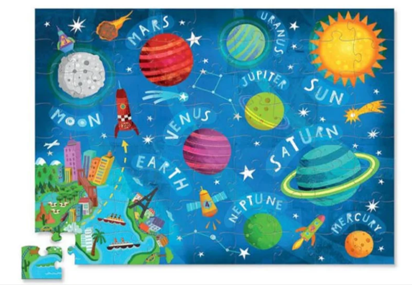 Crocodile Creek Space Puzzle, 72 pieces