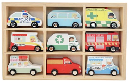 Moana Road Wooden Car Set